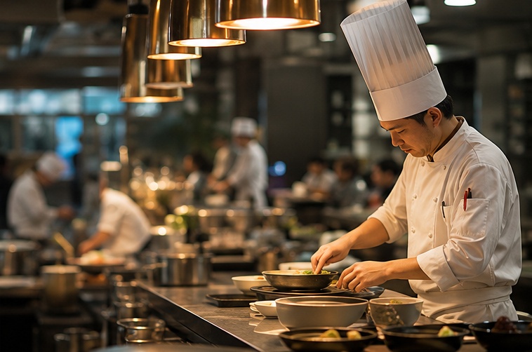 Restaurantで働く人